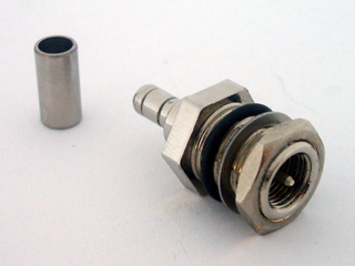 Connector FME m. crimp panel /RG 58/